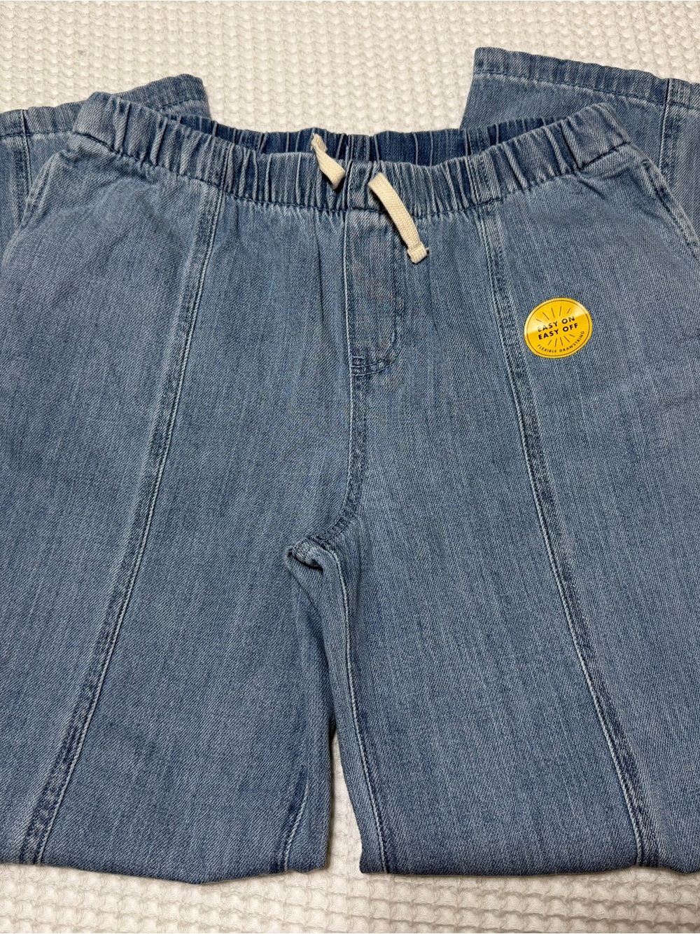 NWOT Cat & Jack Light Blue Elastic Waist Denim Jeans